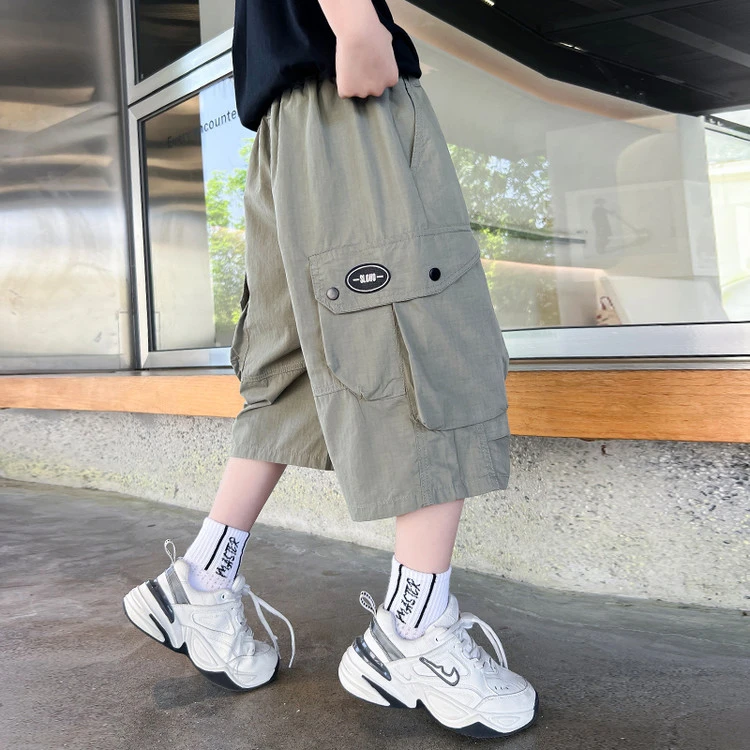 男童短裤夏季薄款2025新款中大童工装裤子男孩痞帅炸街儿童中裤潮