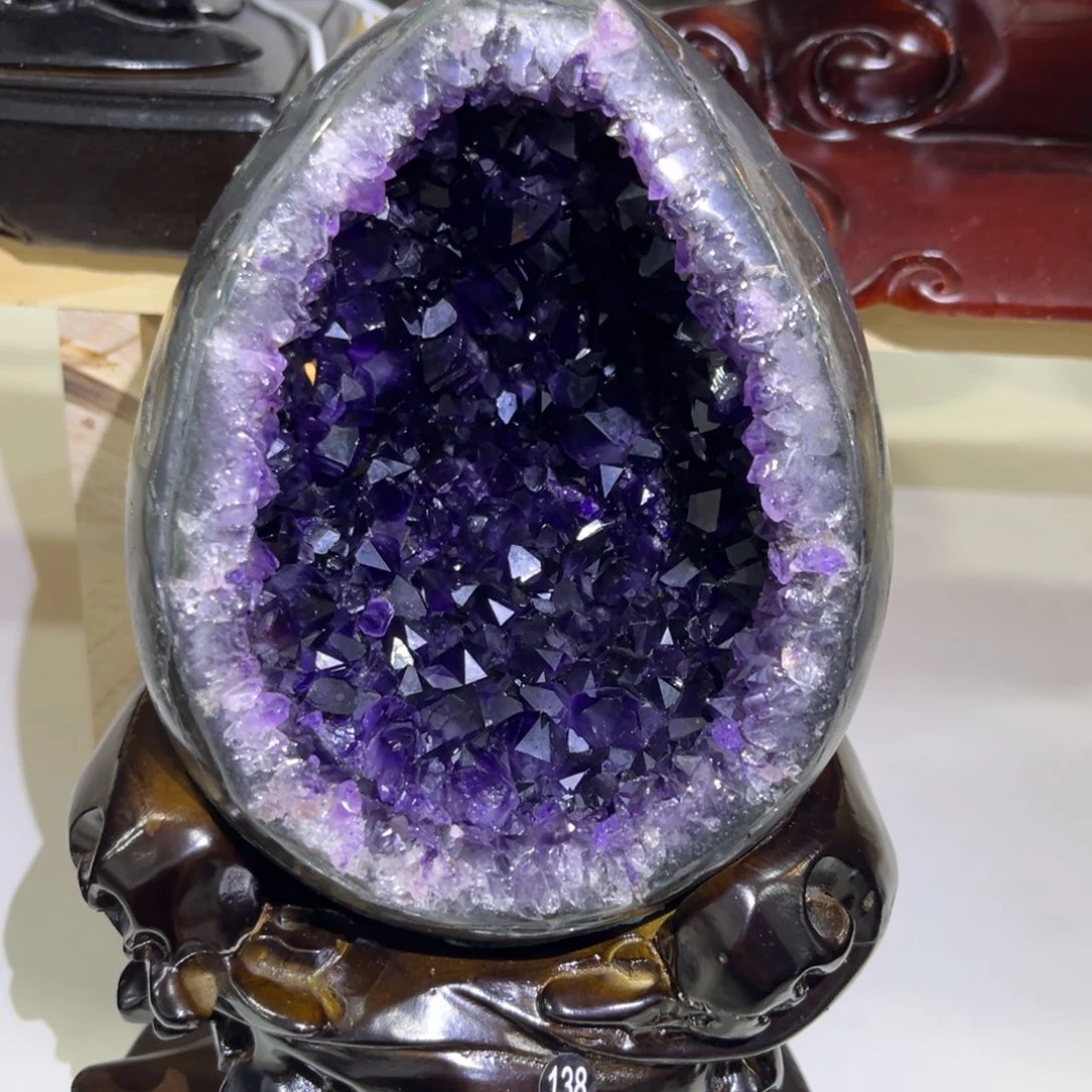 摆件紫晶未镶嵌水晶