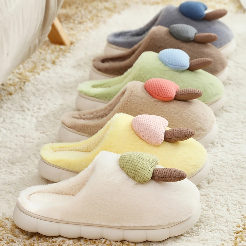 毒蘑菇2025款棉拖冬季居家时尚个性保暖防滑室内新款可爱月子鞋