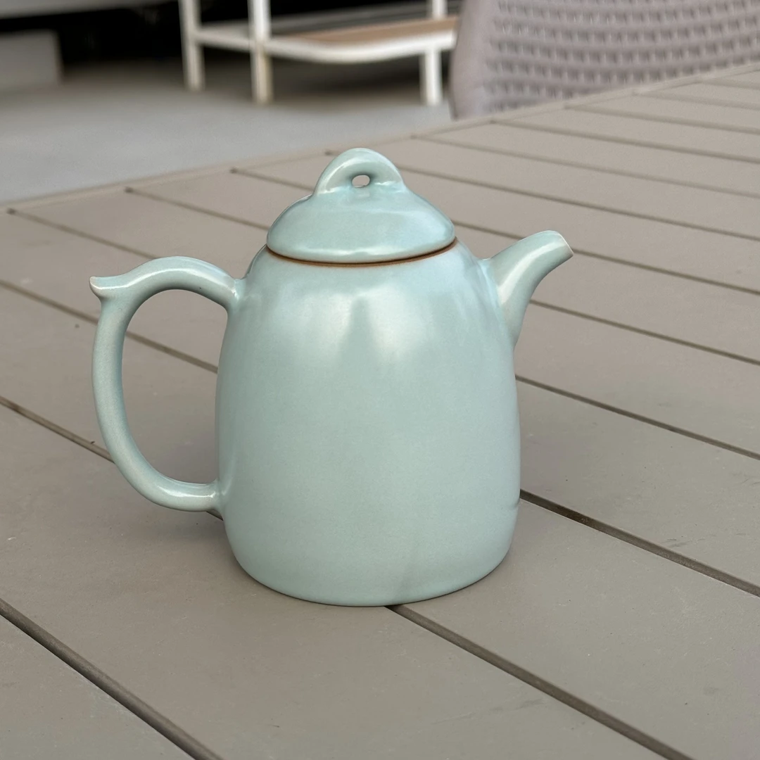 宋帅飞底款仿古不开片秦权壶  原产地原矿原釉 300ML