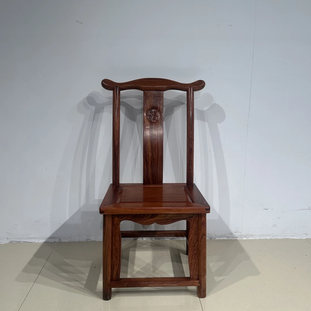 官帽椅实木小小凳小靠背椅客厅茶几桌椅换鞋椅简约红木椅新中式