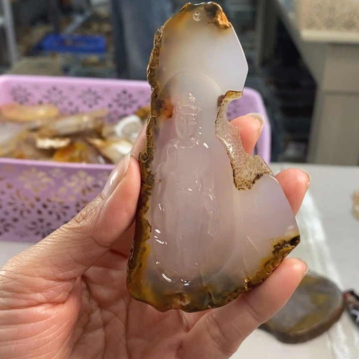 玛瑙/玉髓吊坠(不含链)未镶嵌