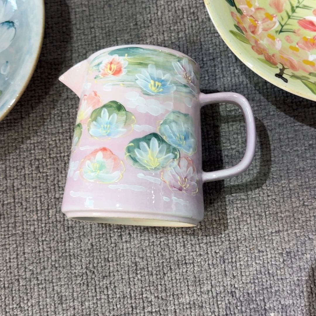 景德镇手绘高温釉下彩陶瓷茶具