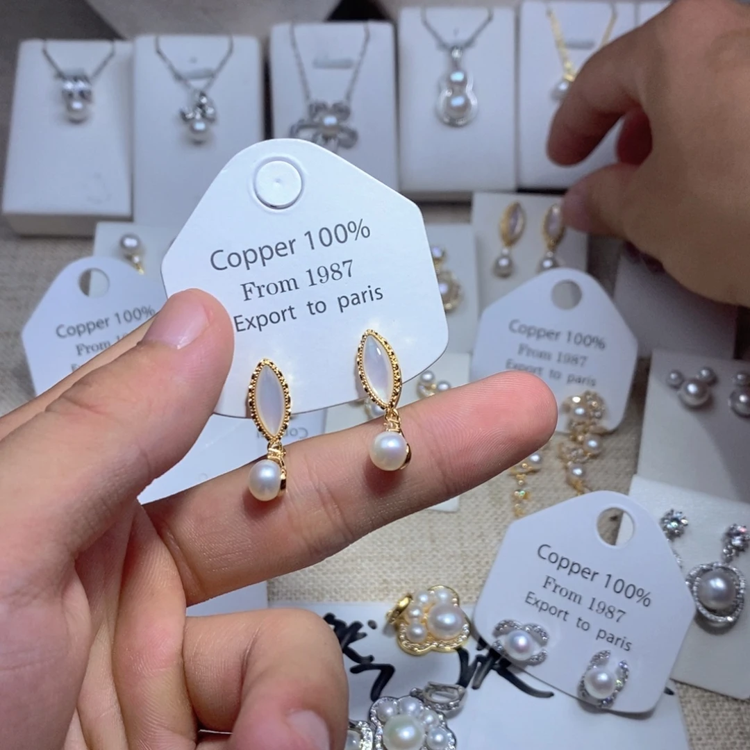 未镶嵌淡水珍珠耳饰