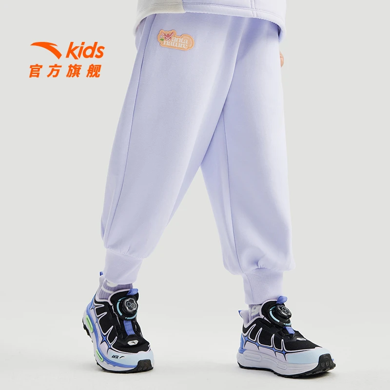 安踏儿童女小童户外休闲裤2025新年新衣舒适运动长裤362519703S