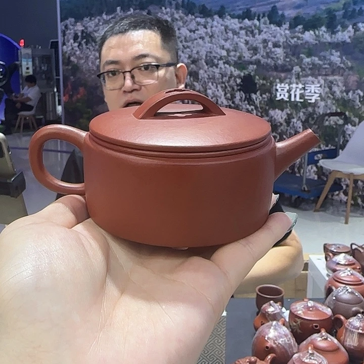 紫砂茶杯朱泥汉瓦  150CC