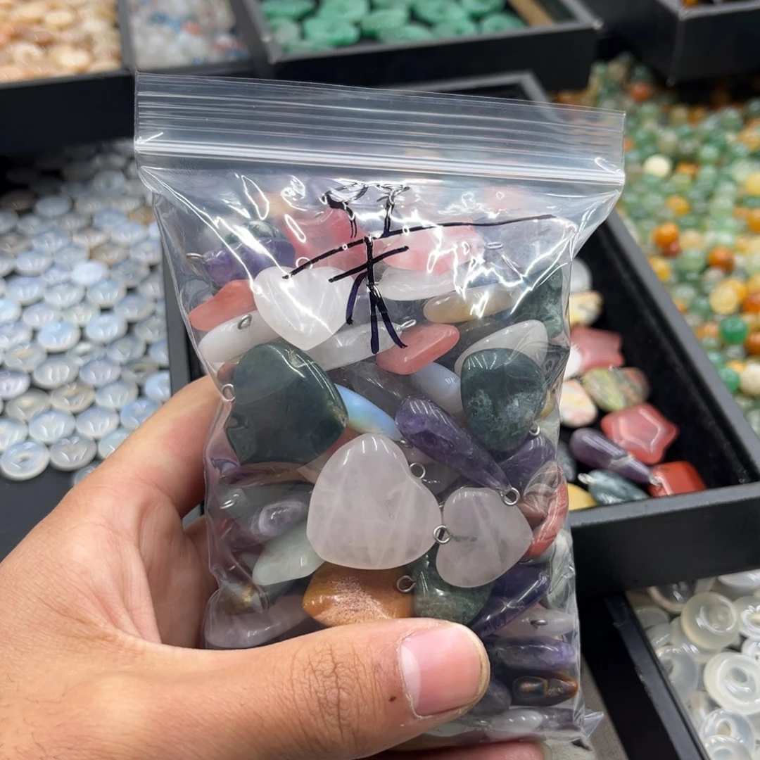 木***曦玛瑙/玉髓合金颈饰