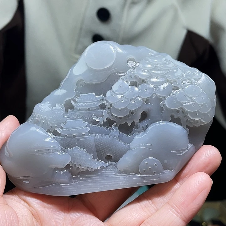 和田玉未镶嵌颈饰