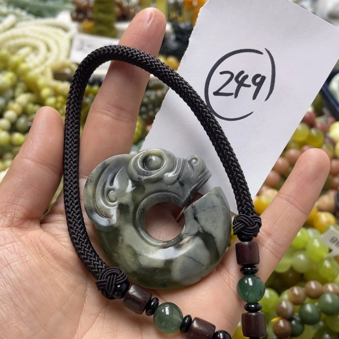 蛇纹石玉手链未镶嵌