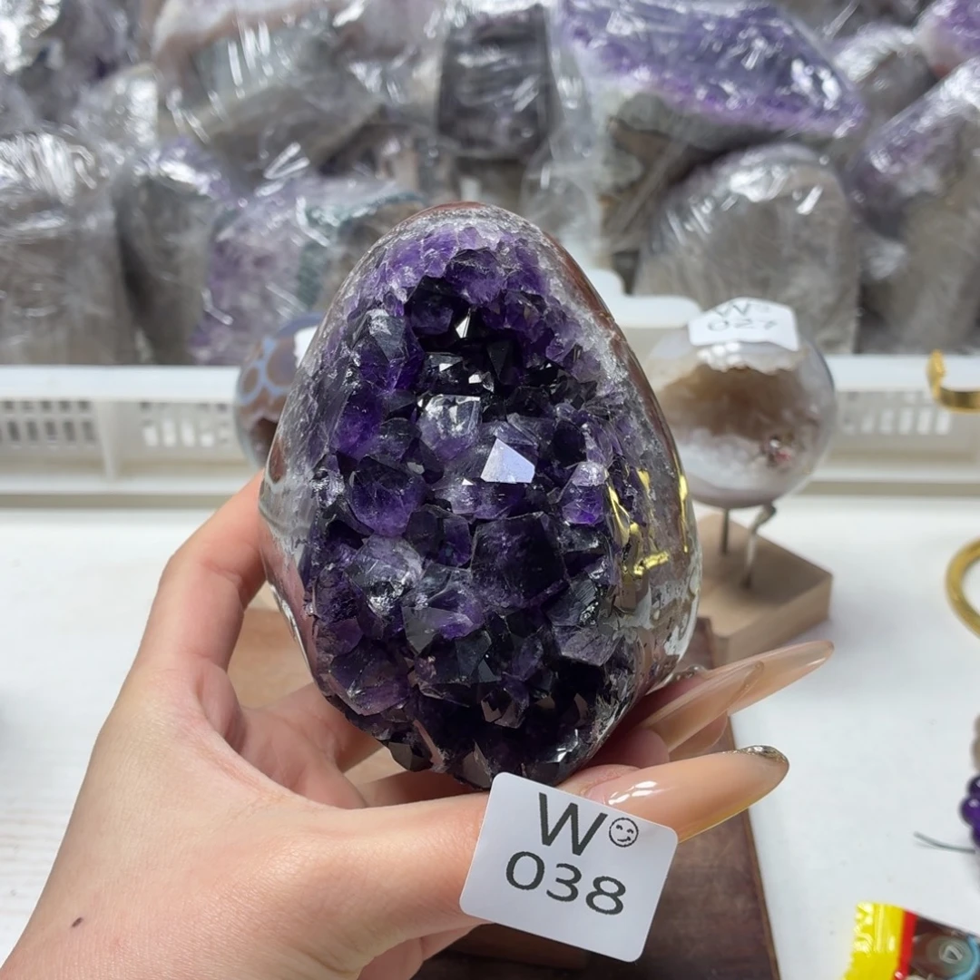 摆件紫晶未镶嵌紫水晶