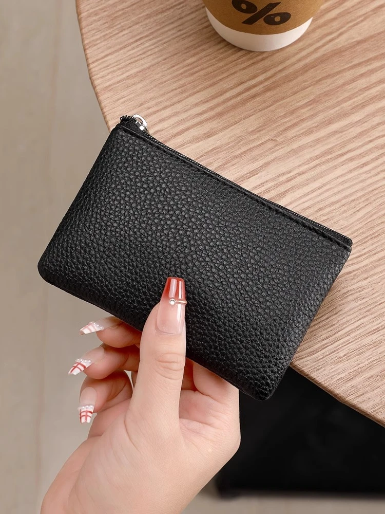 男女迷你零钱包超薄皮质感拉链硬币包短款小钱包手钥匙包卡包