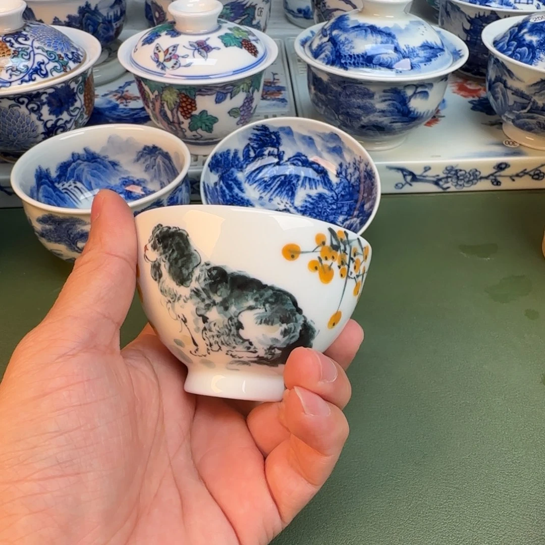 陶纯手工纯手绘茶具344