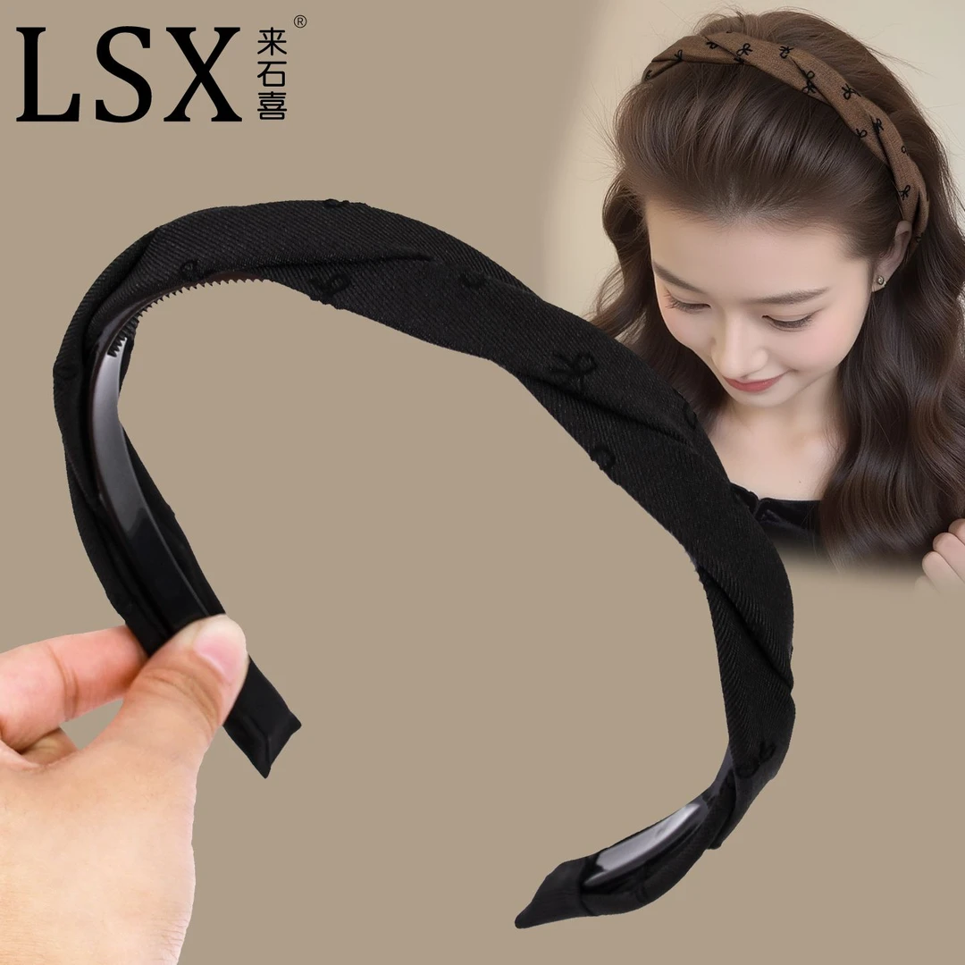 蝴蝶结发箍女2025新款高颅顶显脸小头箍女款防滑压发发卡头饰发夹