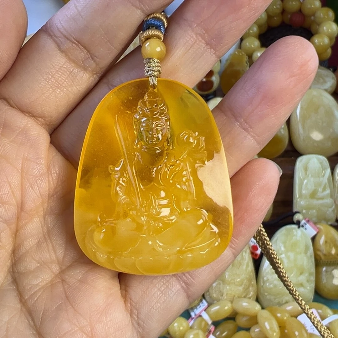 蜜蜡吊坠(不含链)未镶嵌水*儿