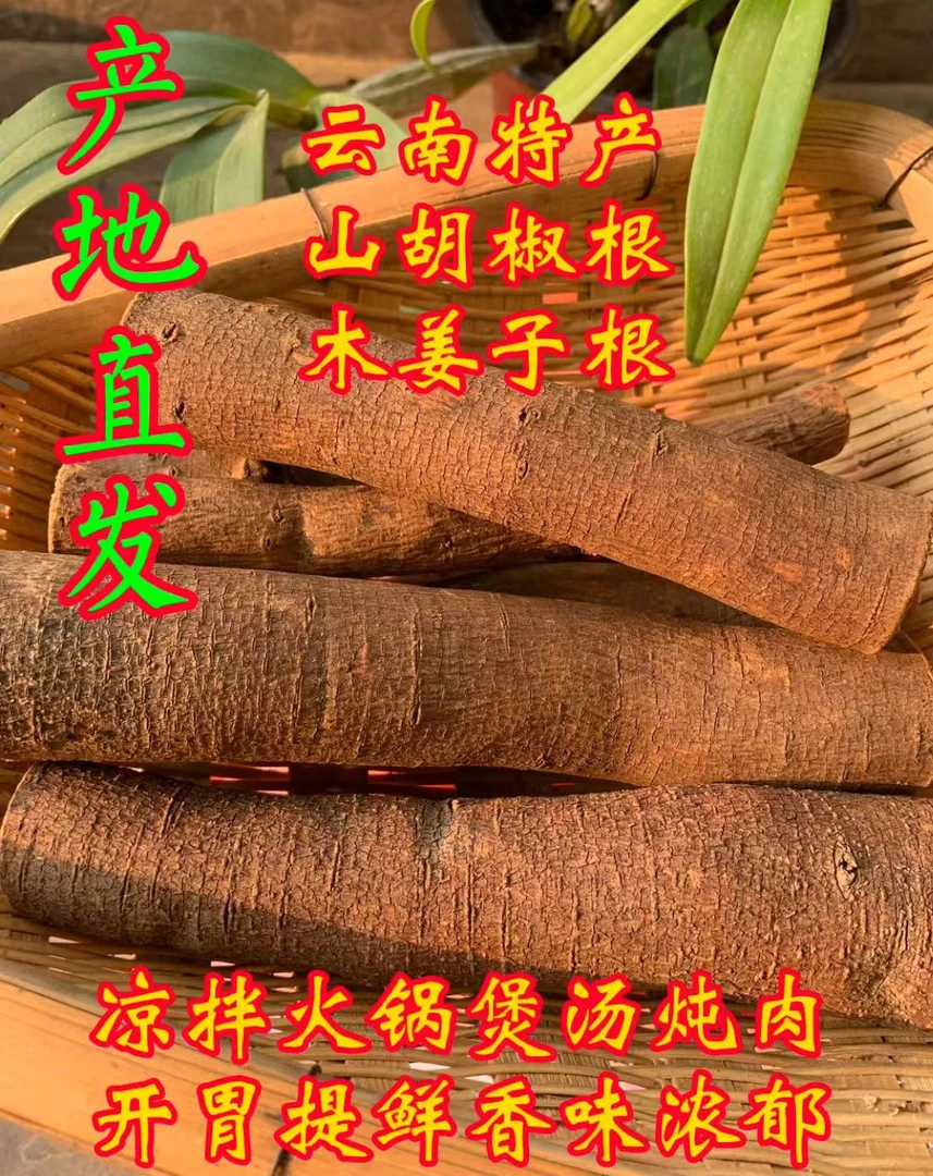 云南木姜子根山胡椒根凉拌炖肉煲汤火锅香味浓郁室内车内香薰摆件