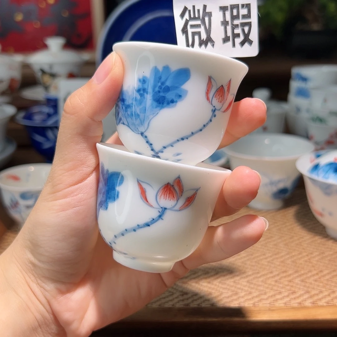 【闪购商品】微瑕 手绘 杯 2个