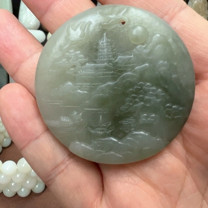 吊坠(不含链)未镶嵌和田玉