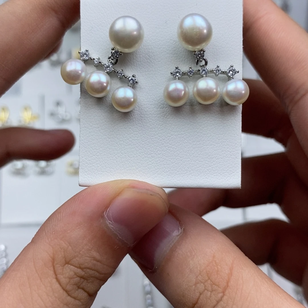 耳饰未镶嵌淡水珍珠