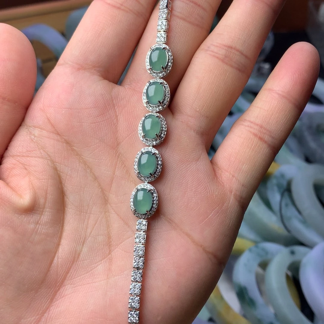 未镶嵌手链翡翠手链