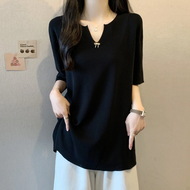 大码女装哺乳长款2025夏装新款胖MM显瘦遮肉喂奶T恤短袖百搭薄款