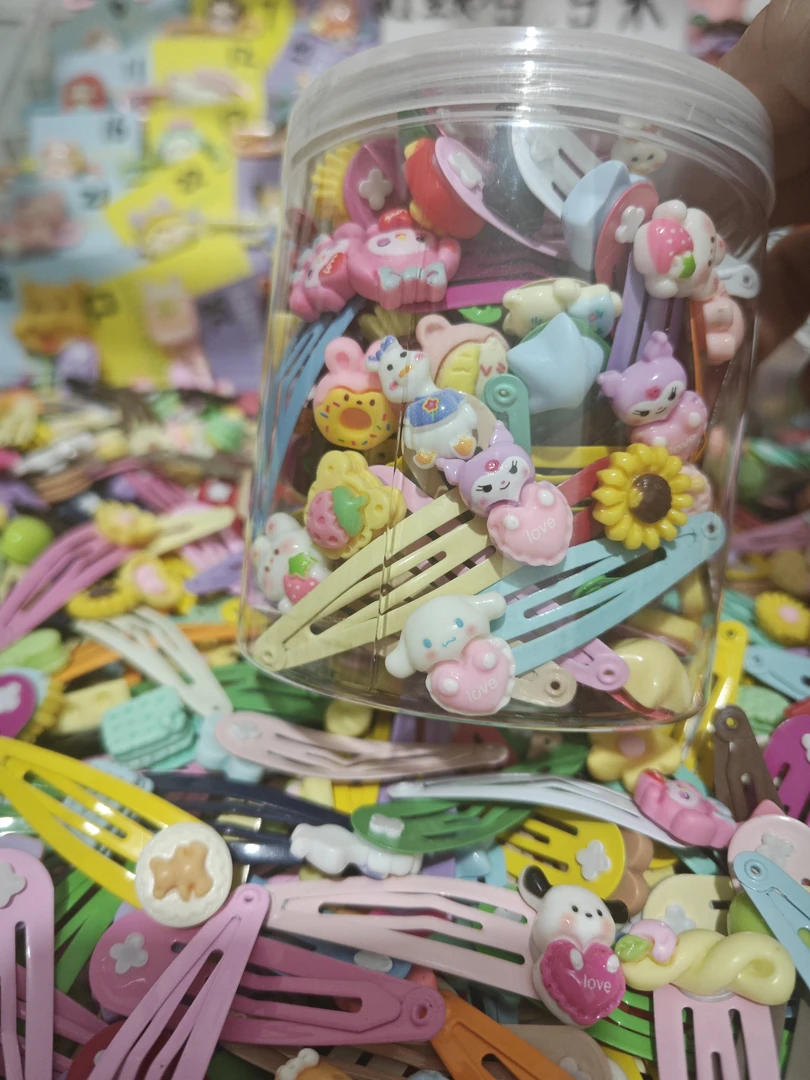 儿童卡通发夹女童刘海夹彩色5厘米BB夹宝宝可爱新款小女孩发卡