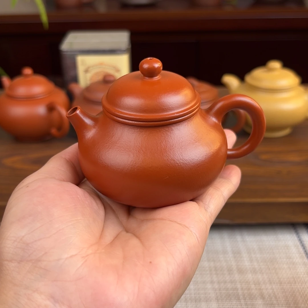 茶壶紫砂朱泥容天全手110cc