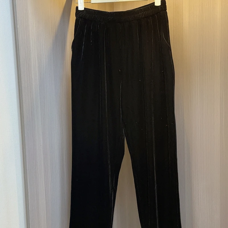 2526新款秋季时尚松紧腰中老年女裤时尚简约气质洋气女士妈妈装