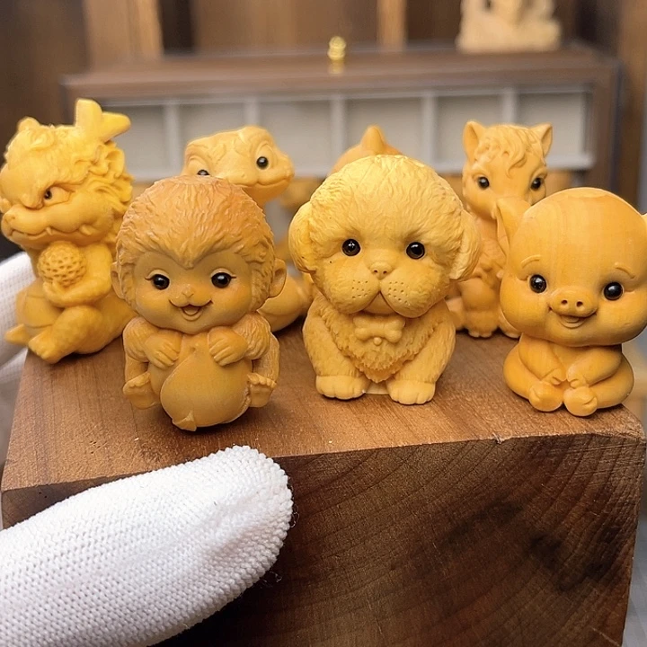 十二生肖一整套十三个摆件