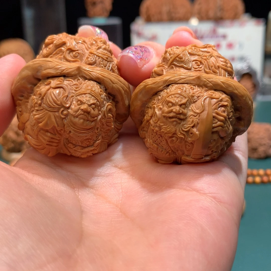 把件文玩核桃-四大天王