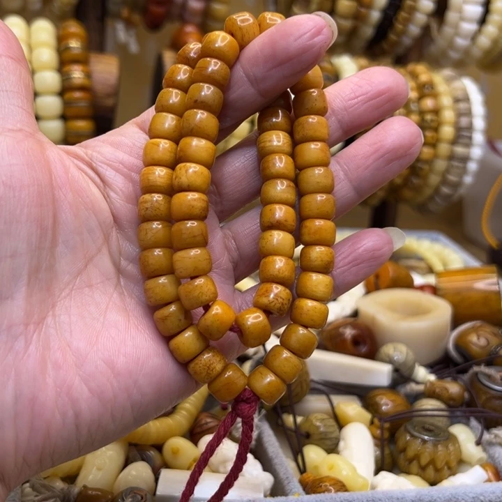 牛骨手串/手链直径10桶珠手持