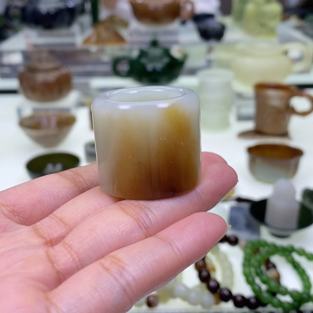 和田玉盖置未镶嵌耶****$