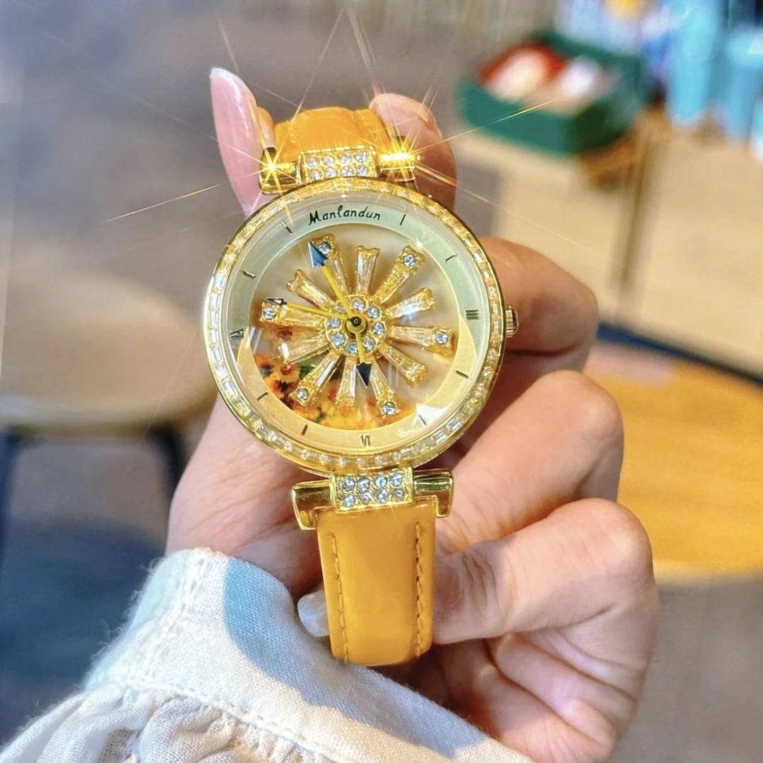 YL045-奢品汇定制向日葵手表时来运转女士腕表-5822
