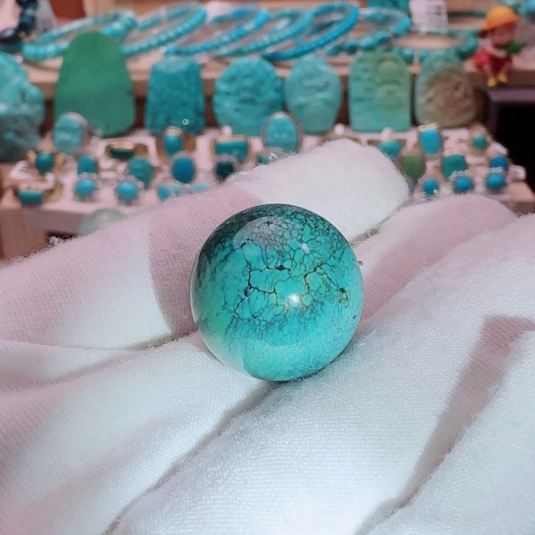 绿松石未镶嵌圆珠