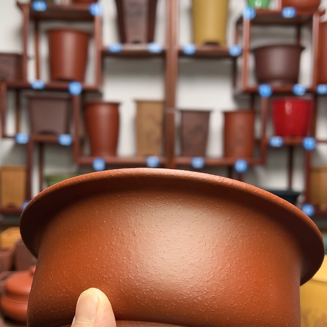 紫砂花盆0****寿圆盆花盆