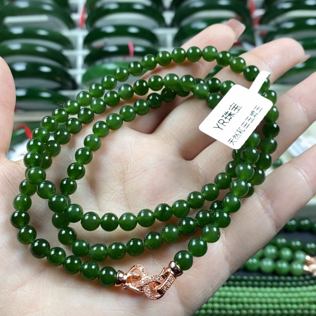 和田玉（碧玉）颈饰未镶嵌6m