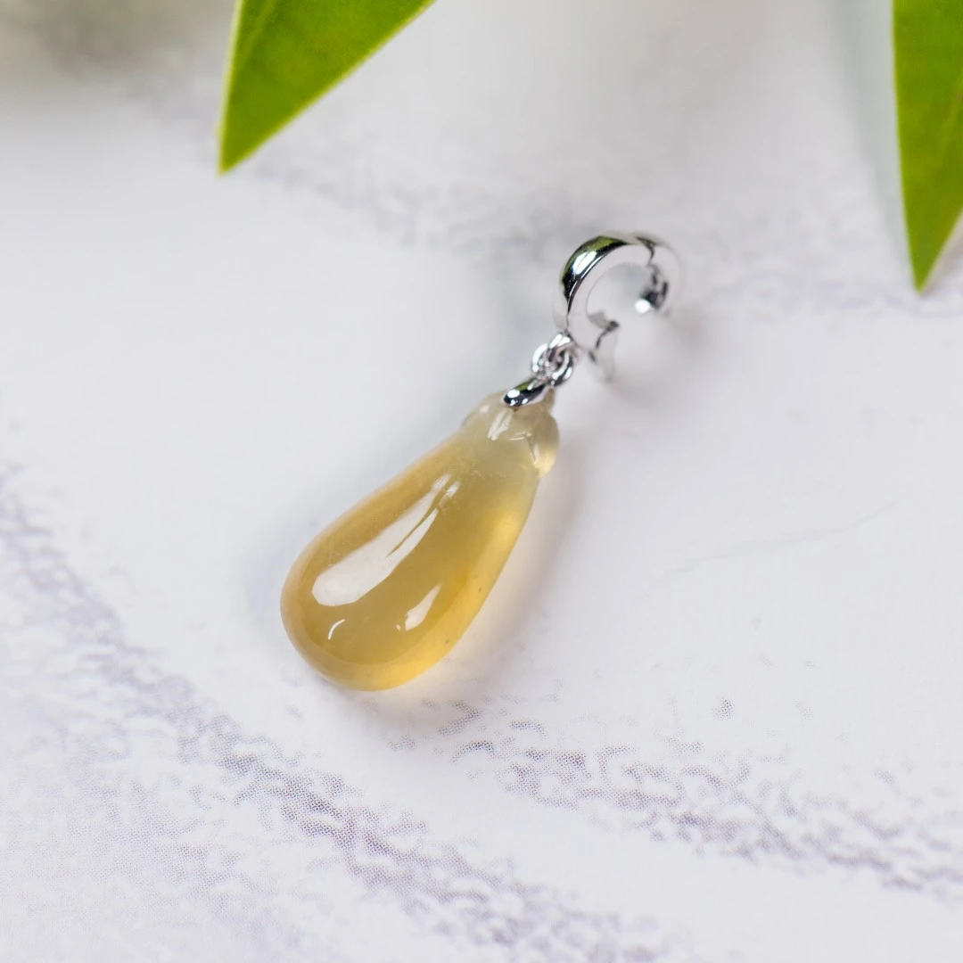 钦点提溜-天然A货翡翠-18K镶嵌黄瓜提溜