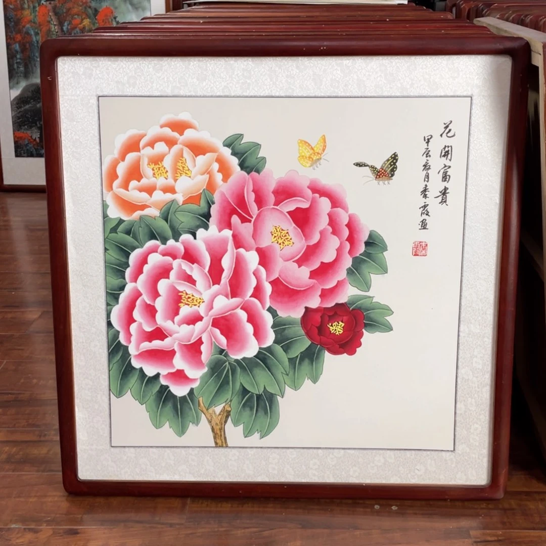 国画带框尺寸63*63厘米