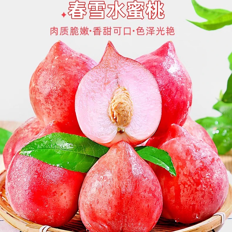 头茬正宗春雪水蜜桃脆软两吃当季新鲜水果现摘脆甜多汁孕妇水果