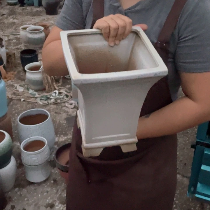 紫砂花盆口20高27正品正品