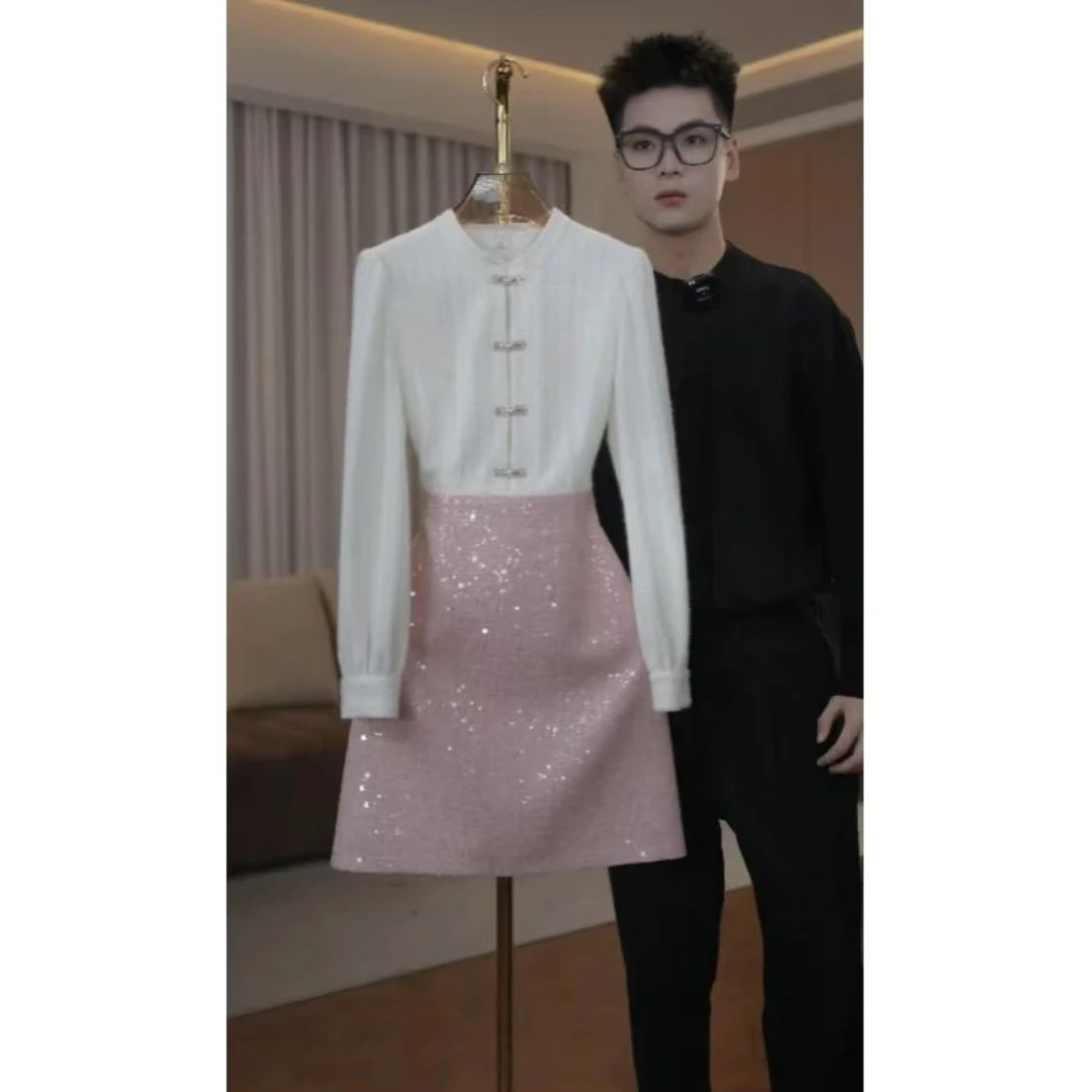 【古蔓诗上新！】9460女春秋装2025年气质收腰连衣裙