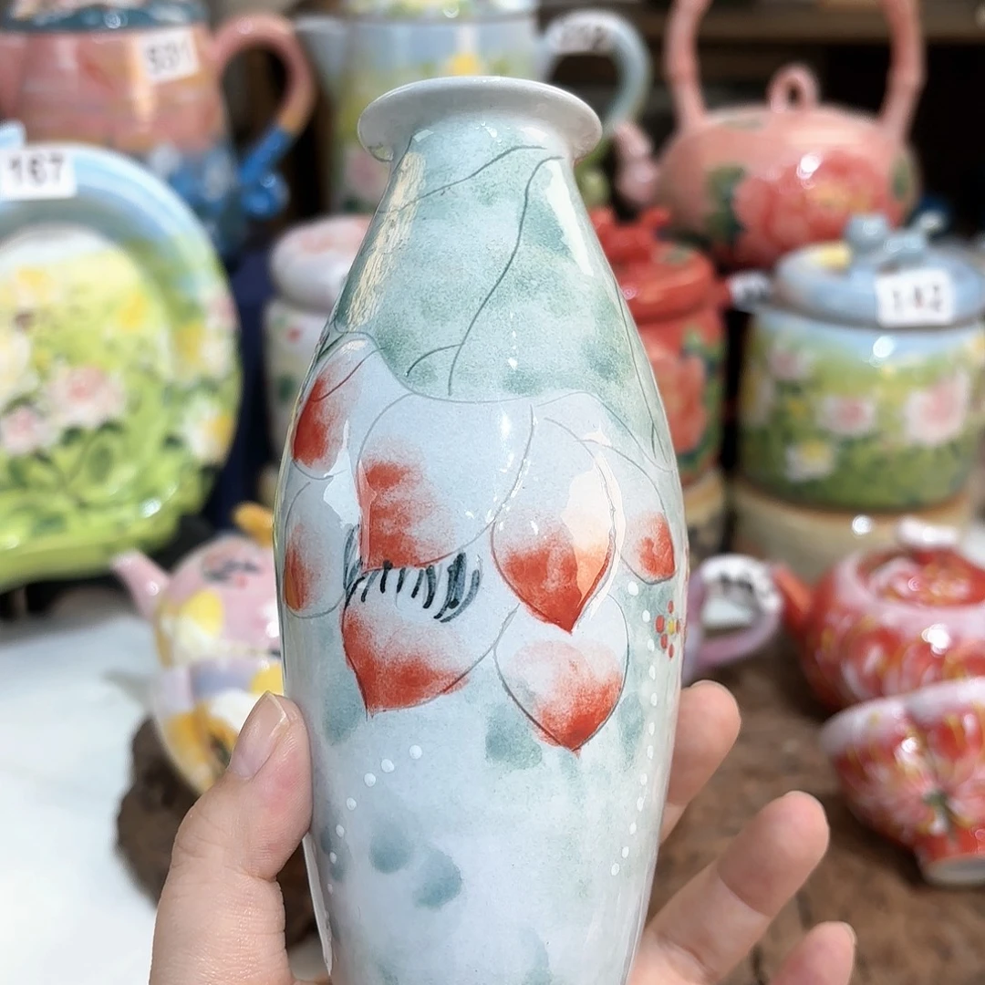 景德镇手绘高温釉下彩陶瓷茶具