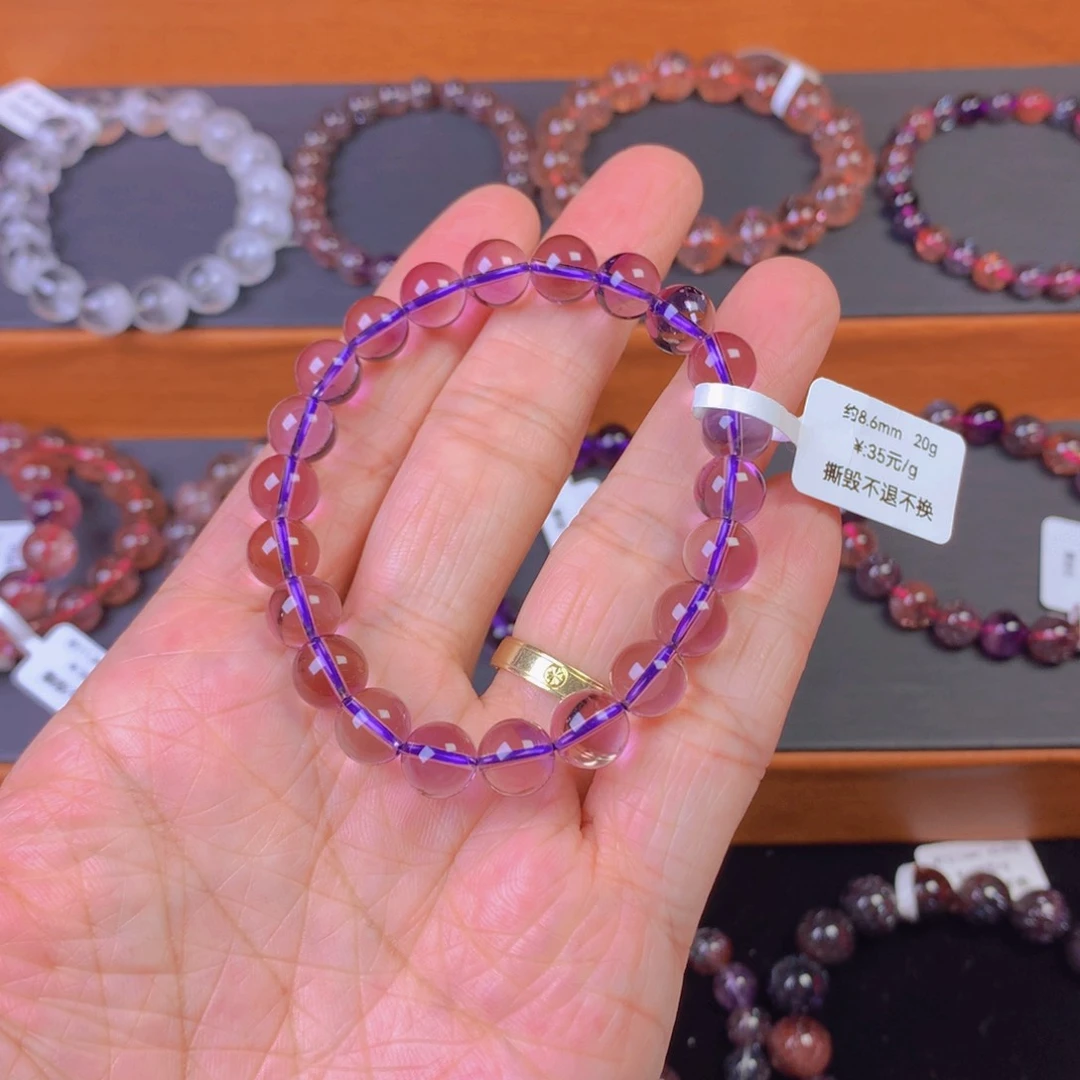 水晶手链未镶嵌玻利维亚紫水晶