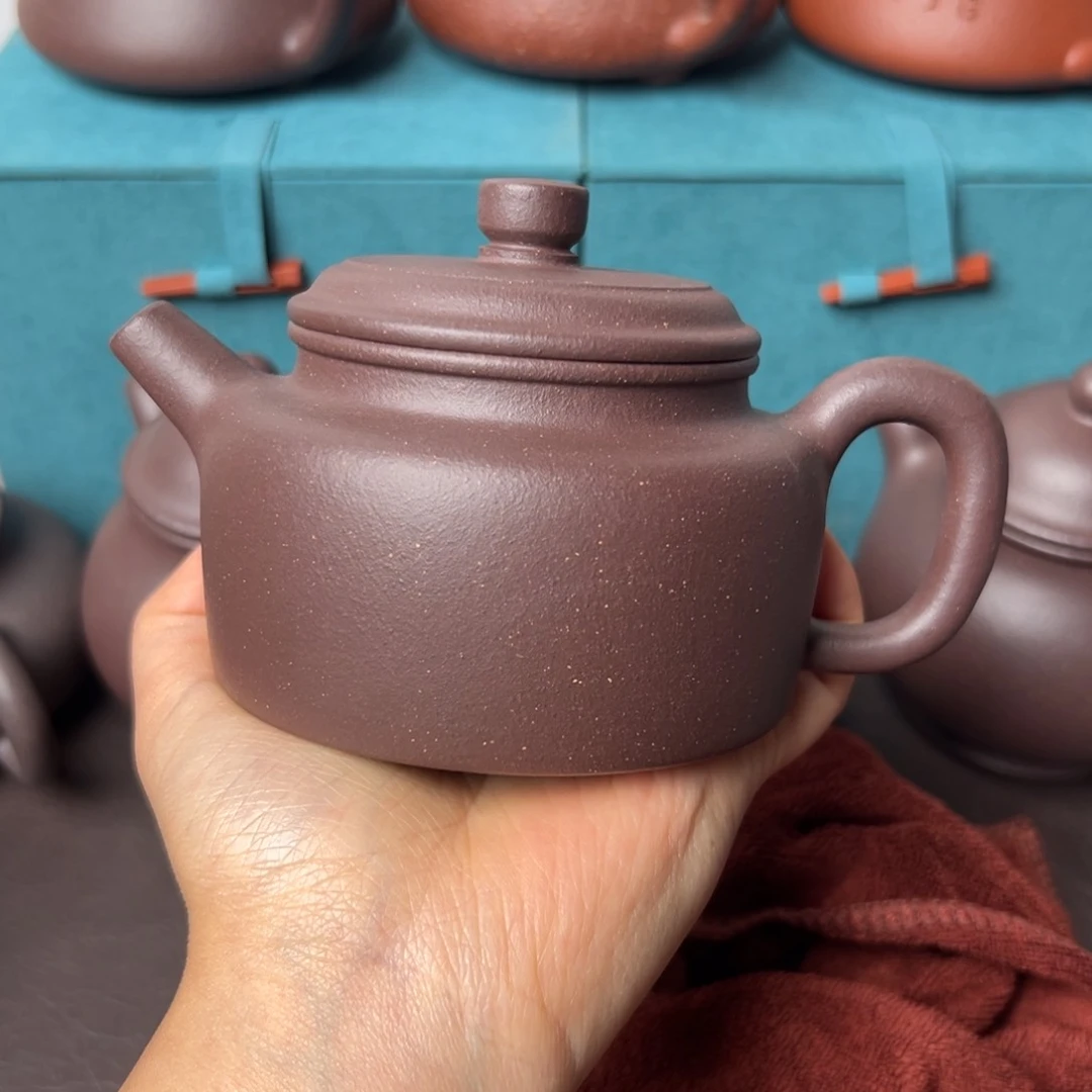 茶壶紫砂瑕疵天青德中