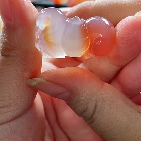 玛瑙/玉髓颈饰未镶嵌红***星