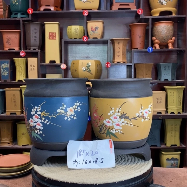 紫砂花盆紫砂花盆