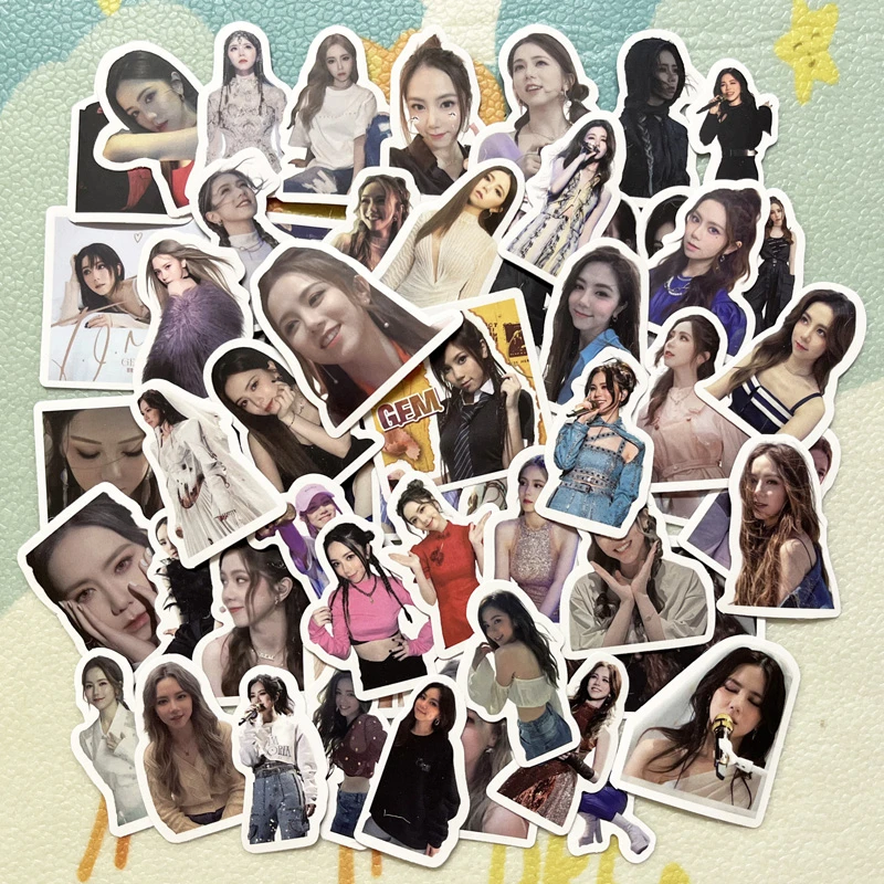 邓紫棋GEM周边小贴纸100张人形照片装饰贴画异形咕卡素材分享