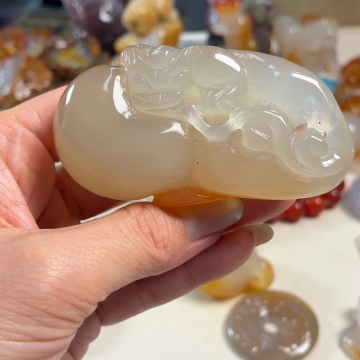 玛瑙/玉髓未镶嵌吊坠(不含链)