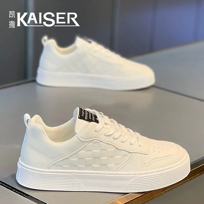 KAISER/凯撒·男鞋冬季新款潮流百搭休闲板鞋子男款软底运动小白鞋