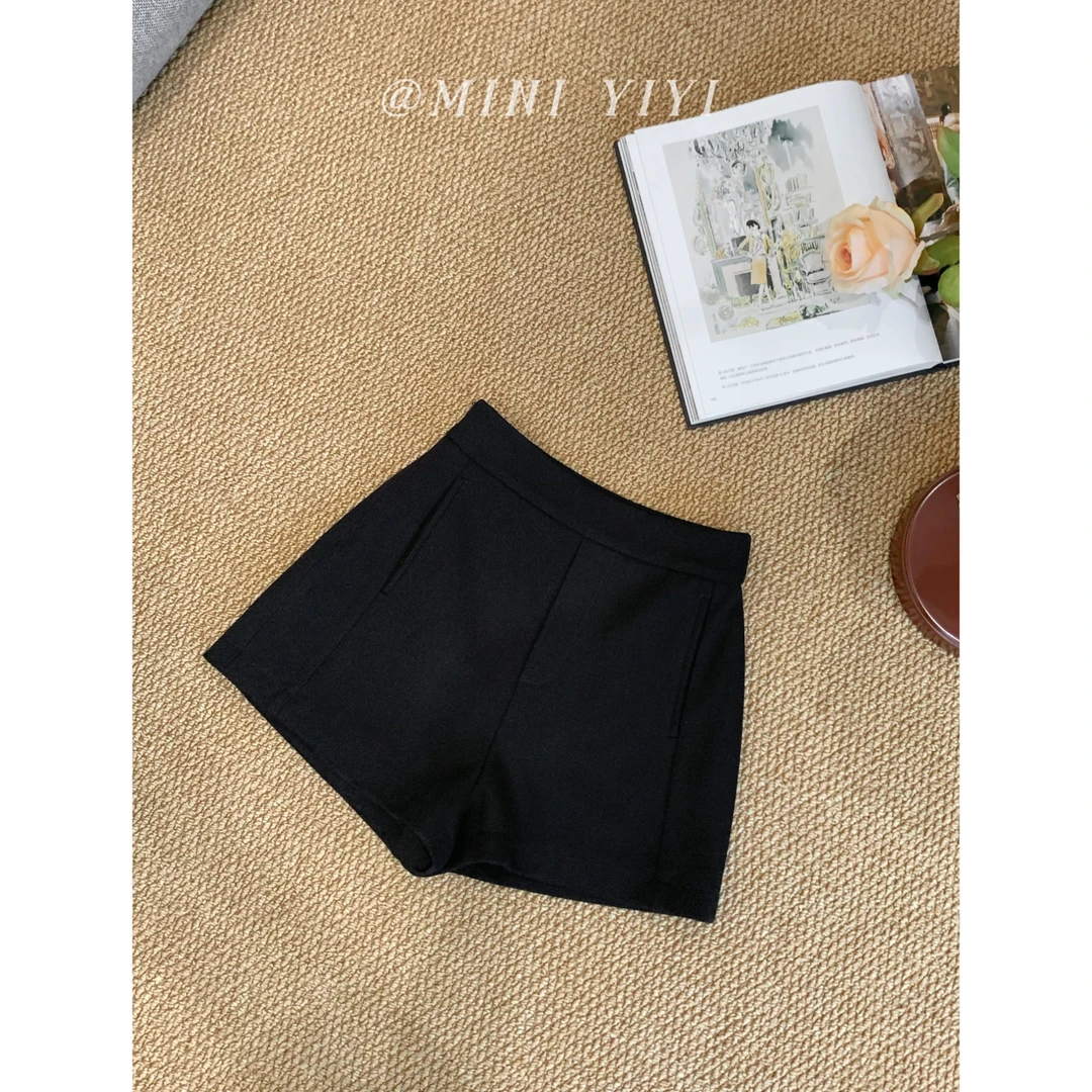 【秋冬百搭王】<YiYiii>小个子时尚气质短裤百搭显瘦高腰裤子