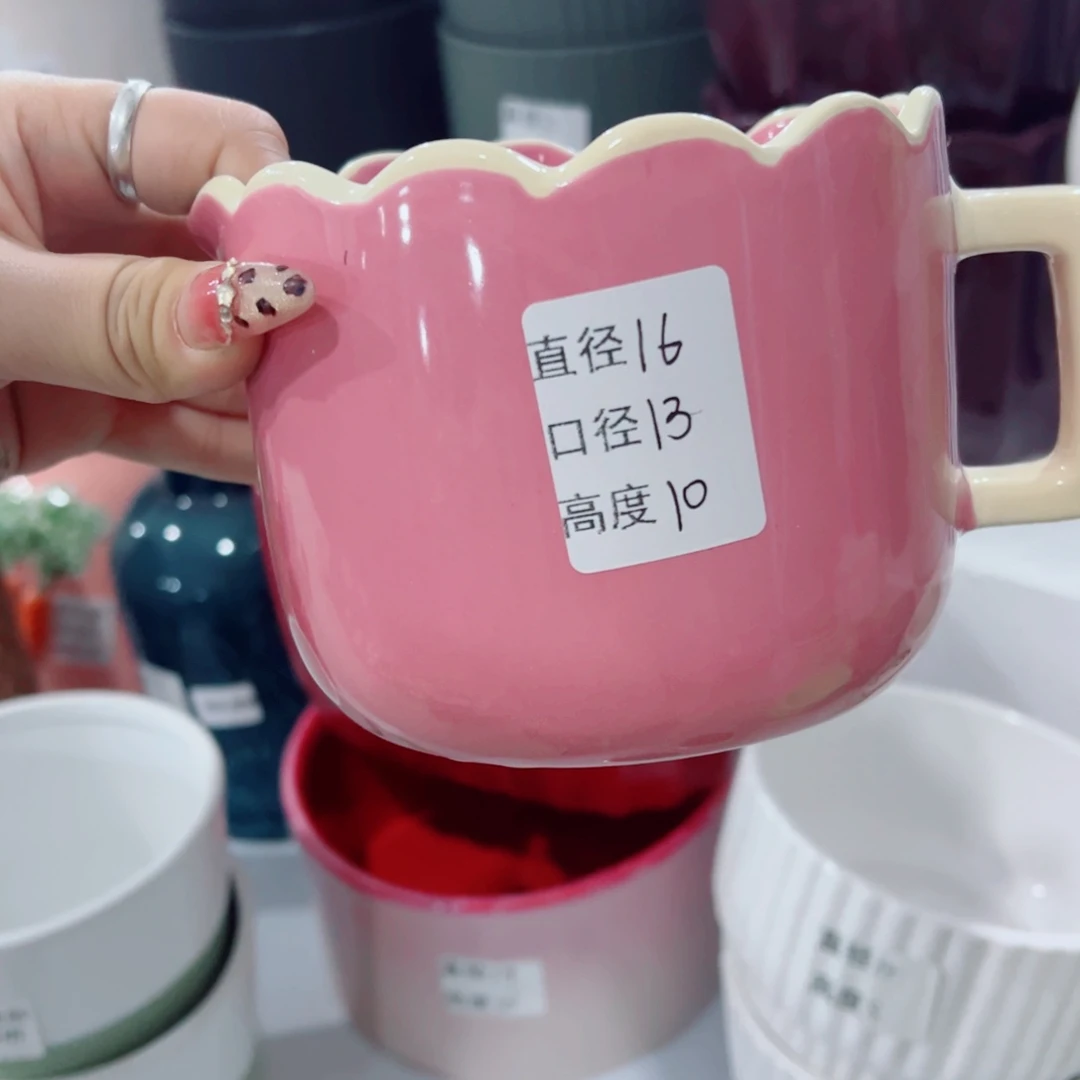 有孔，陶瓷花盆满10米包邮发货